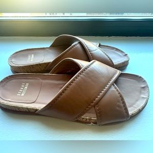 Stuart Weitzman leather slides